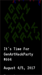 Mobile Screenshot of genarthackparty.com