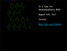 Tablet Screenshot of genarthackparty.com